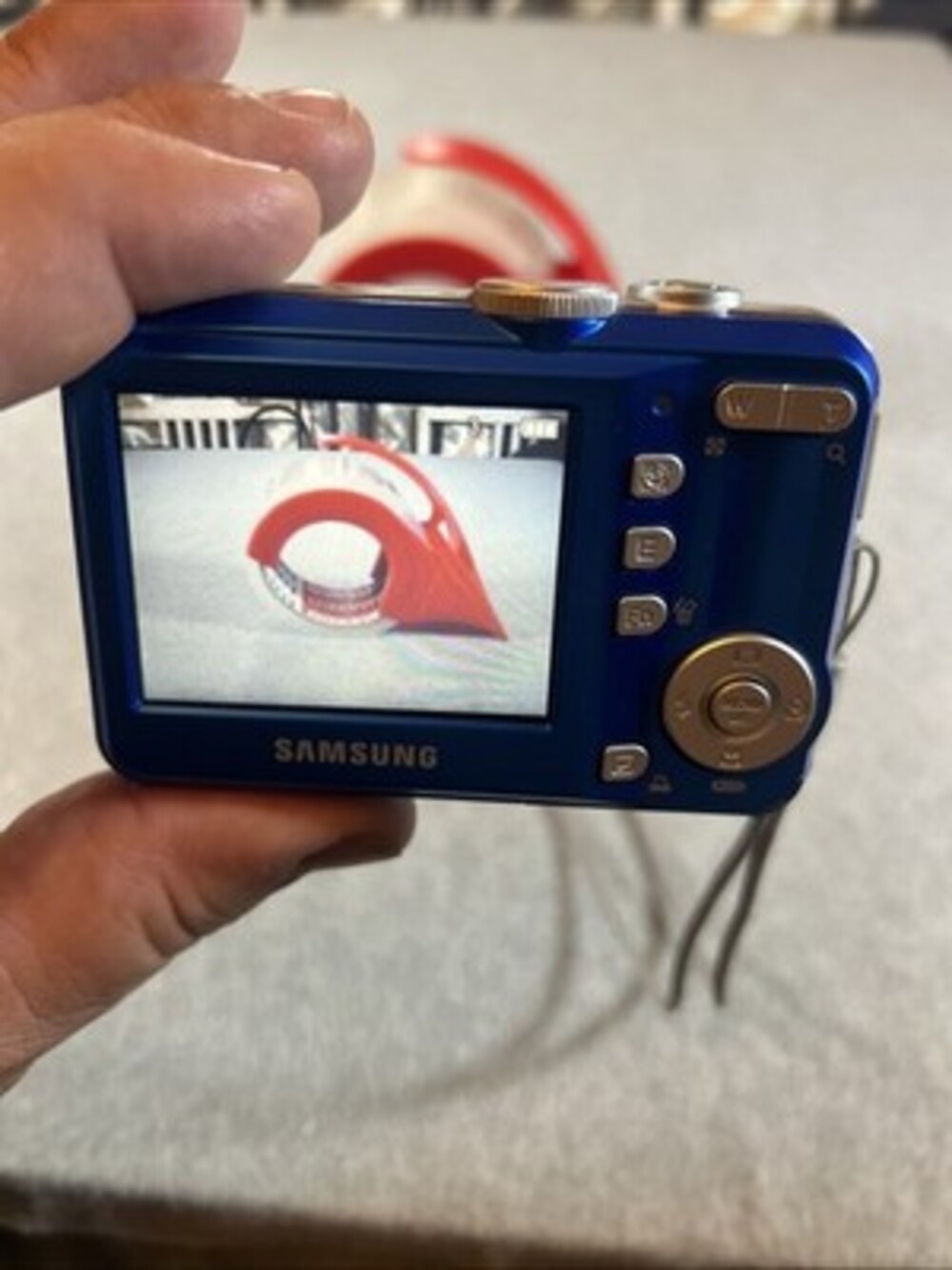 Samsung Digital Camera S860 Blue 8.1MP CLEAN WORKING - Picture 4 of 5